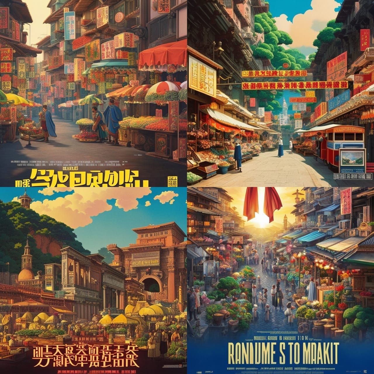 Grand entrance to a Roman market Movie Poster