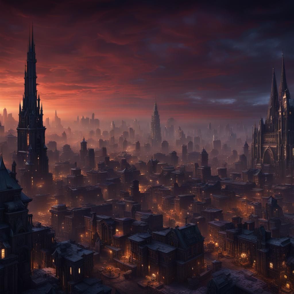 Nighttime Cityscape