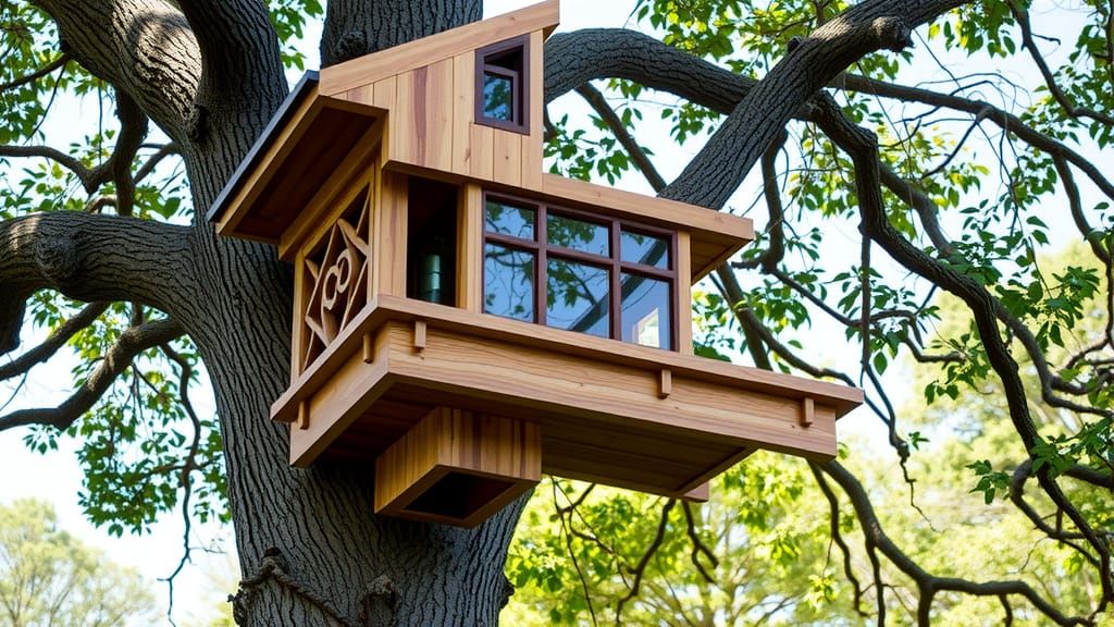 Frank Lloyd Wright Inspired Birdhouse