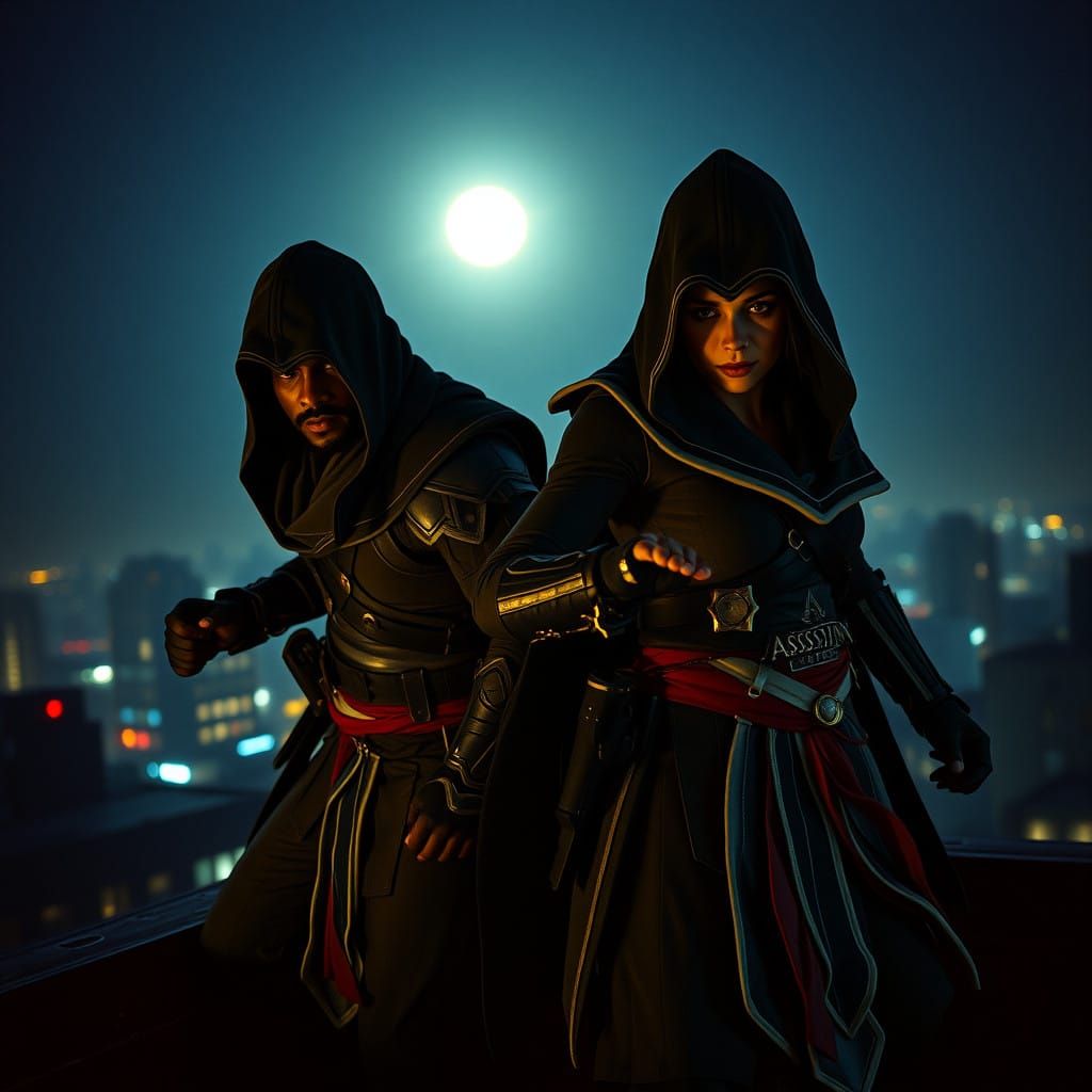 Gritty Assassin's Creed Warriors at Dawn