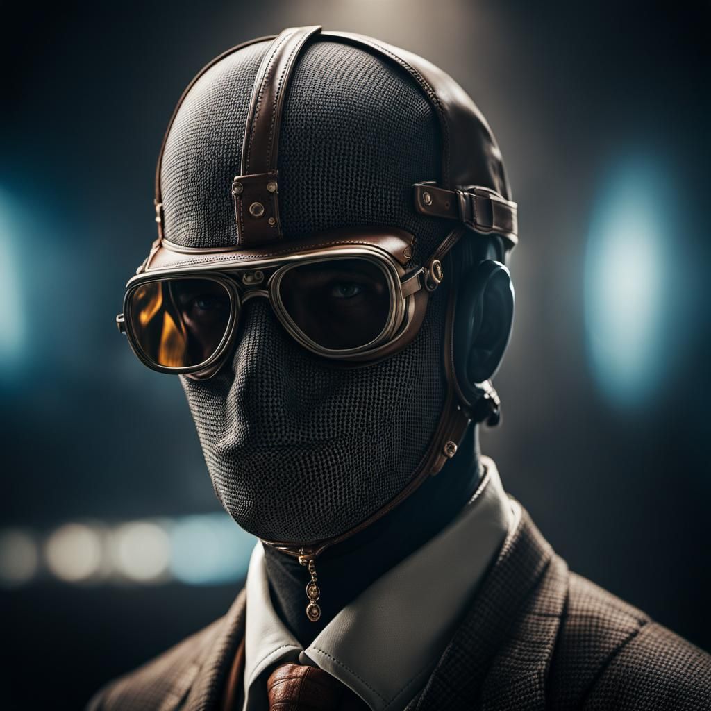 Invisible Man in Haze: Ultra-Detailed Film Photography