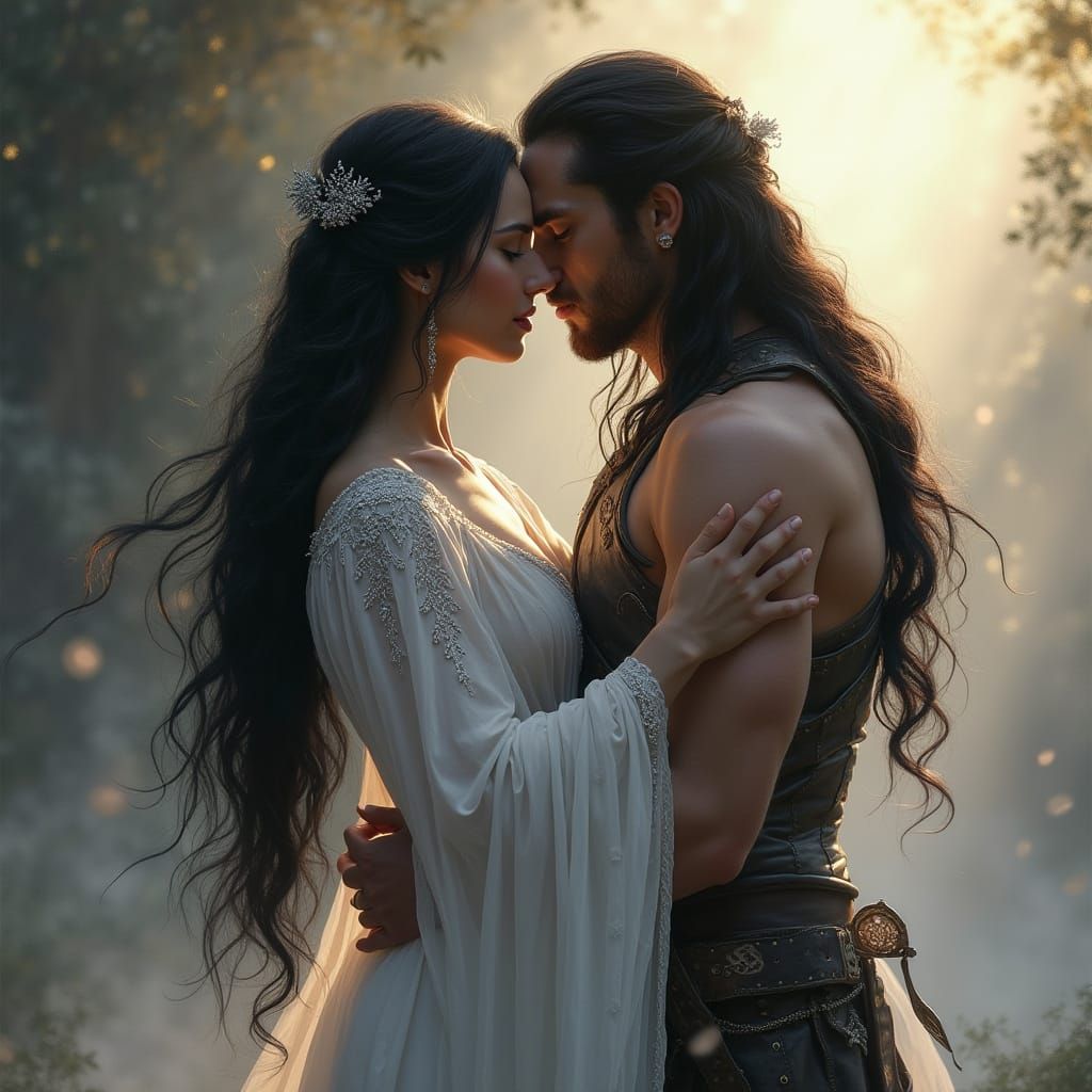 Nesta Archeron and Illyrian Warrior Cassian in a Romantic Ve...