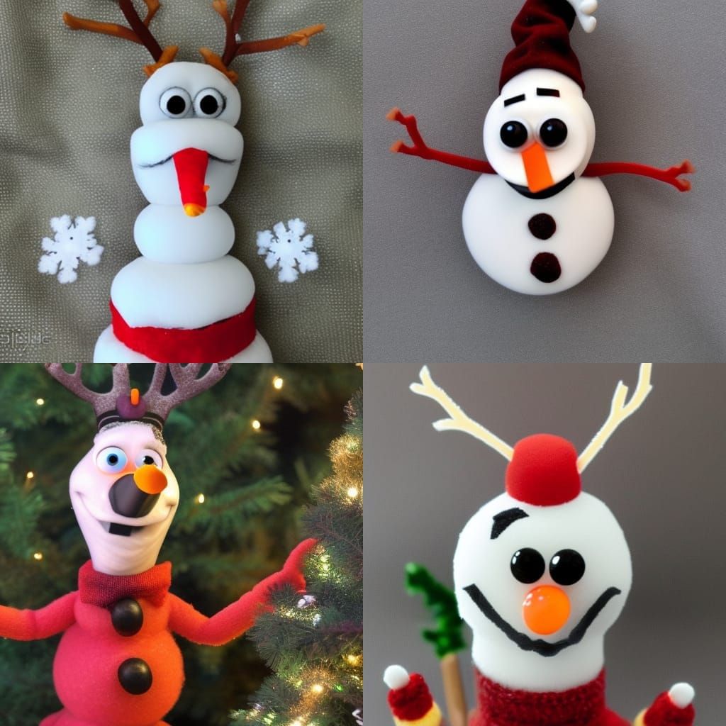 Olaf the red nose reindeer