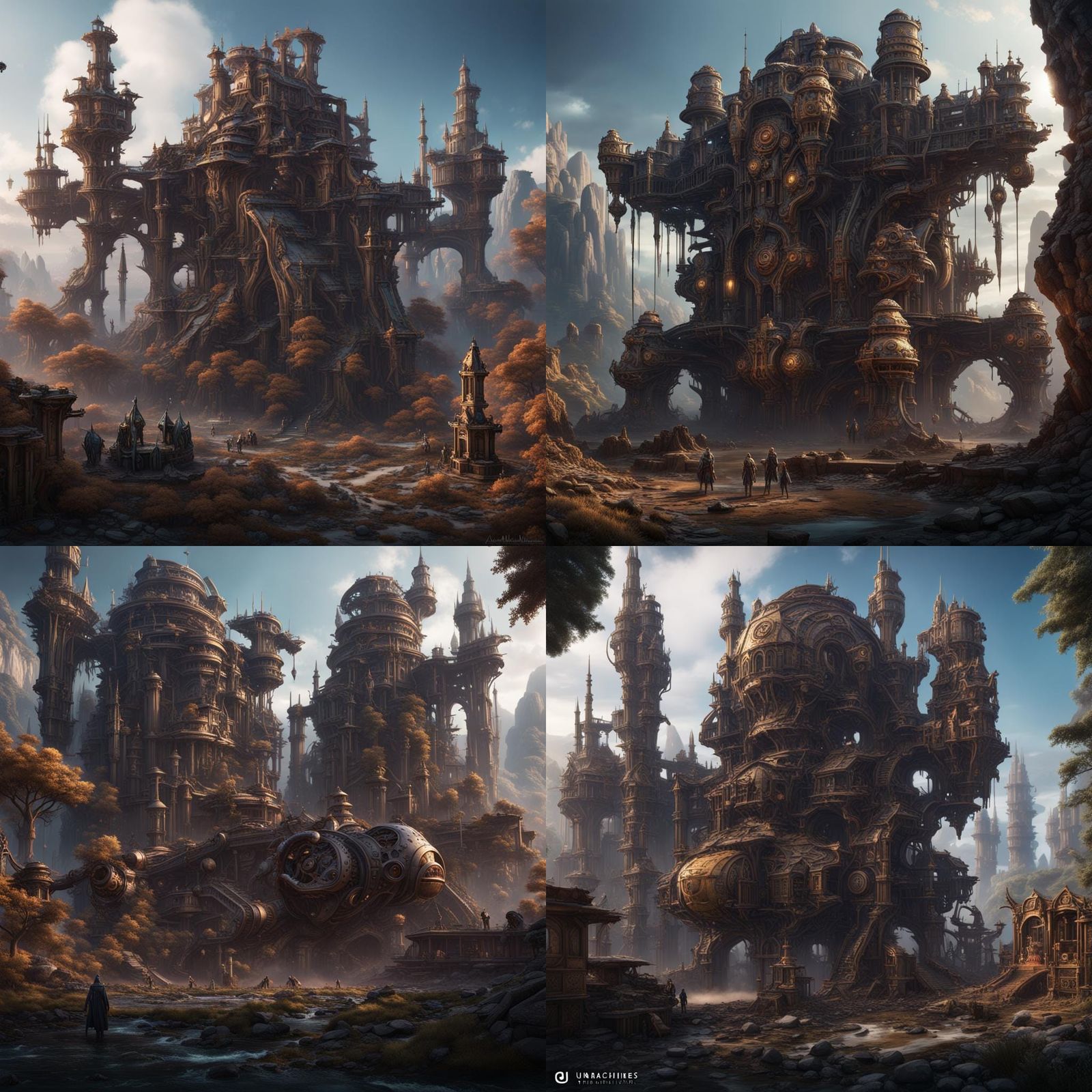 Machines Replace Humans: Detailed Matte Painting
