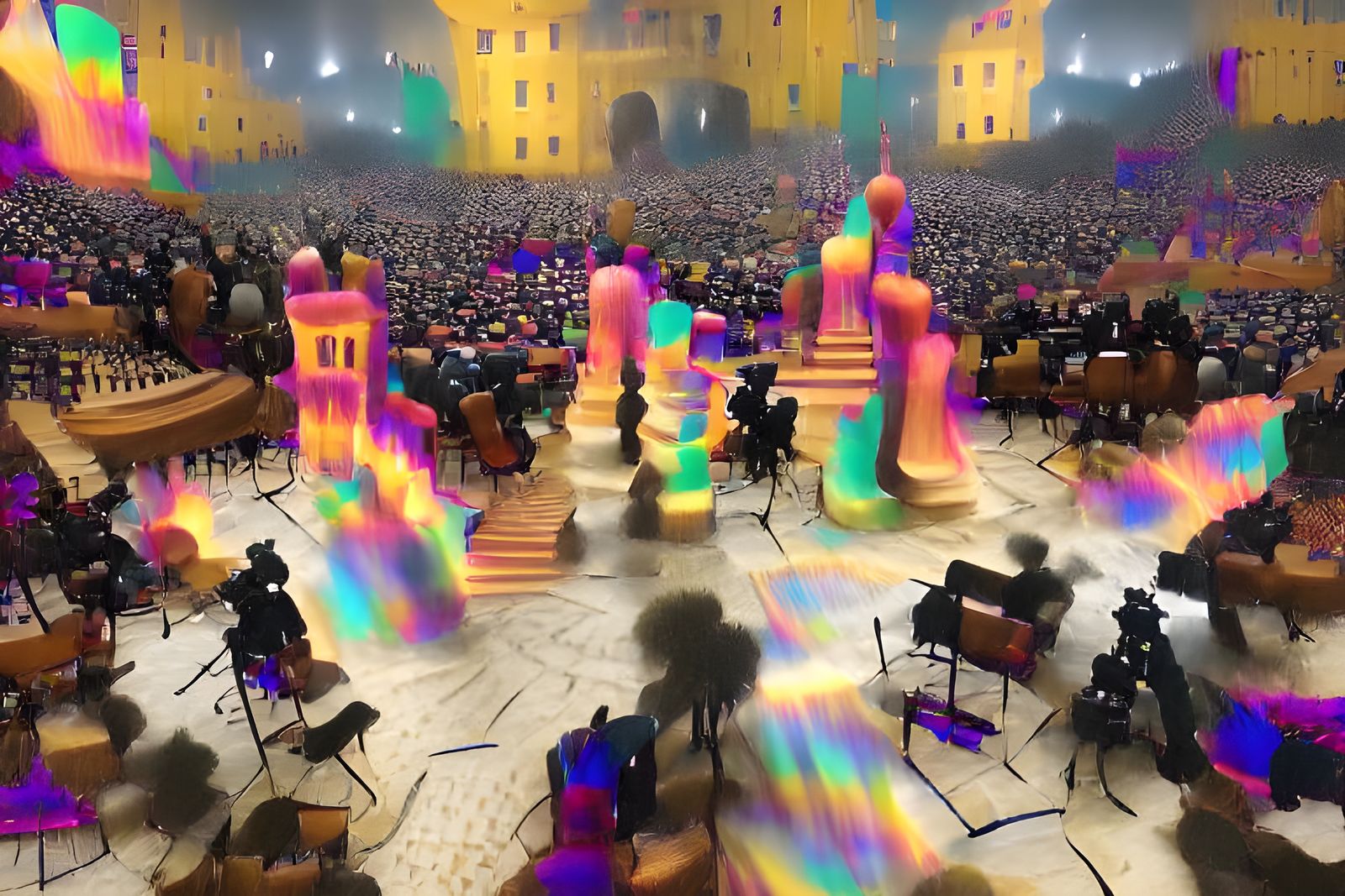 Psychedelic Magic Orchestra in Fauvist Style