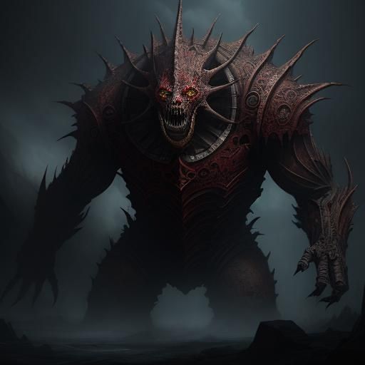 Epic Polymorph Terror in Digital Matte Painting