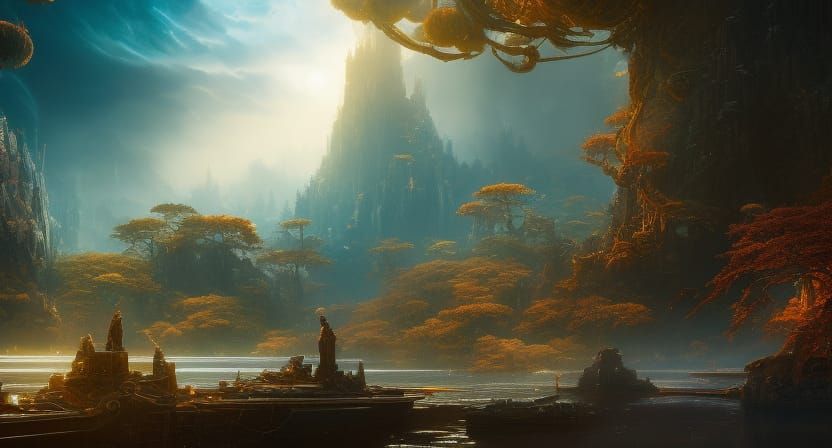 Ethereal Eagle Portrait in Intricate Hyperrealistic Detail