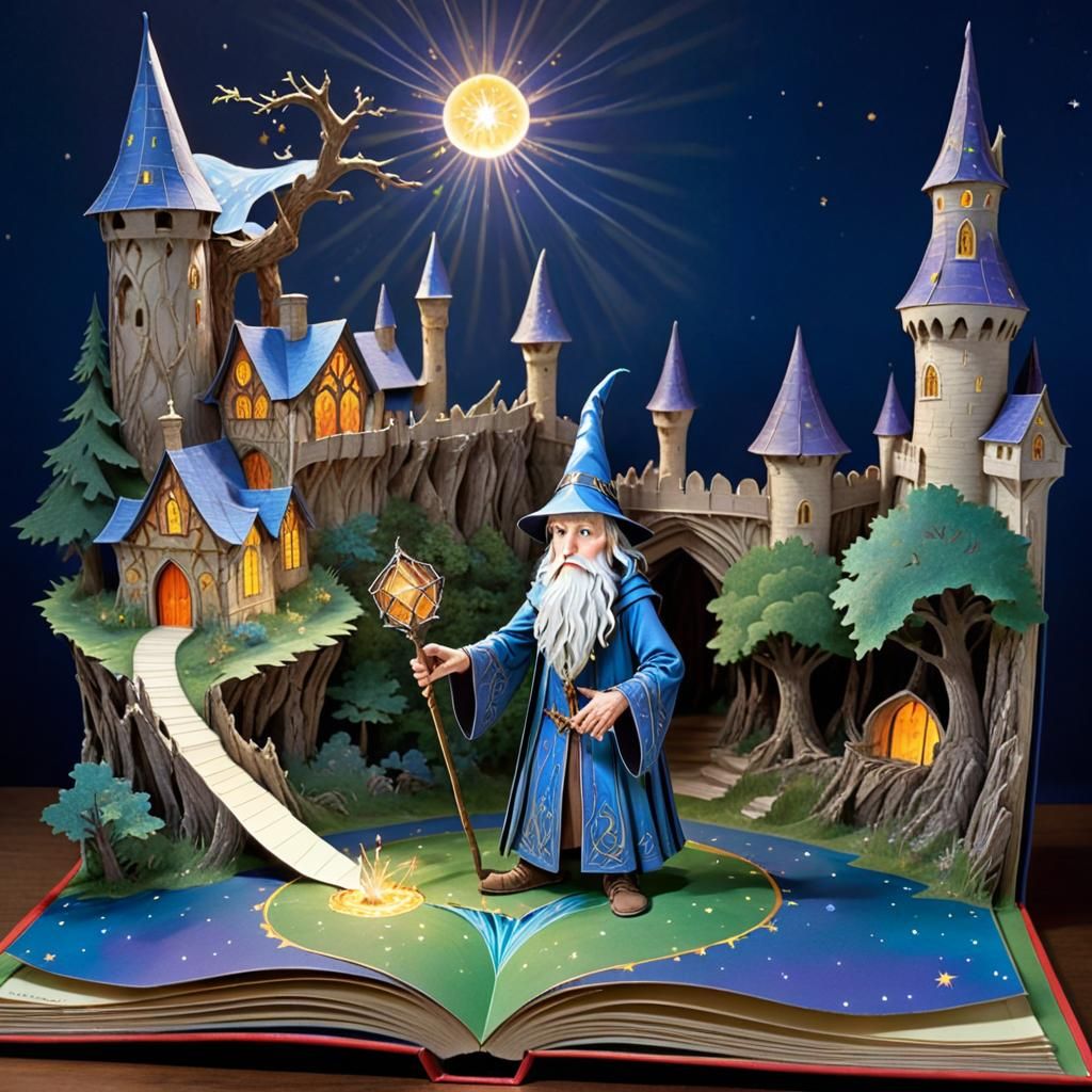 Magical Pop-Up Book of Merlin the Wizard