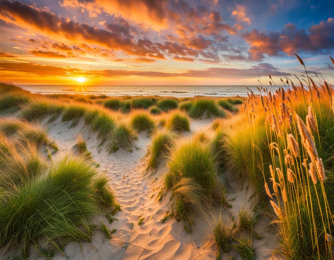 Normandy Beach Sunset: Remembering D-Day