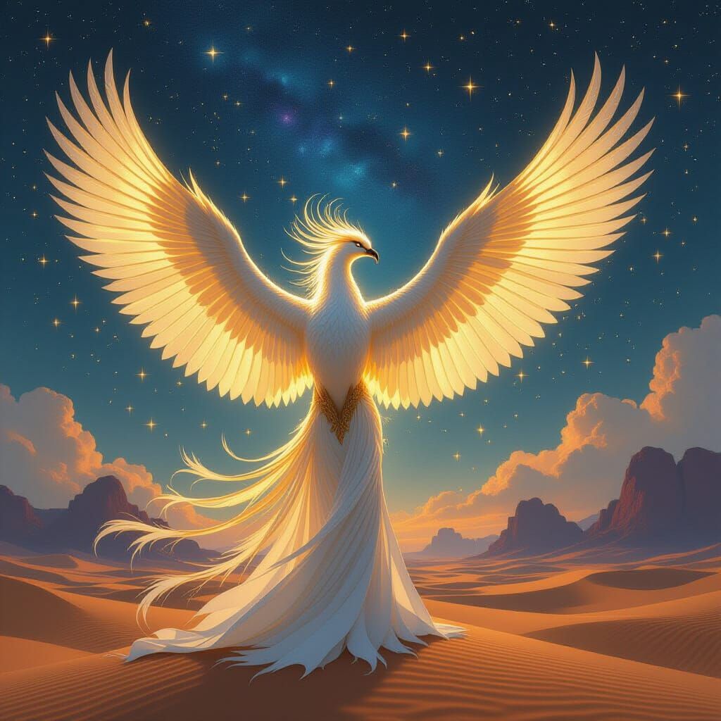 Mythical Bird Awakens With Cosmic Energy