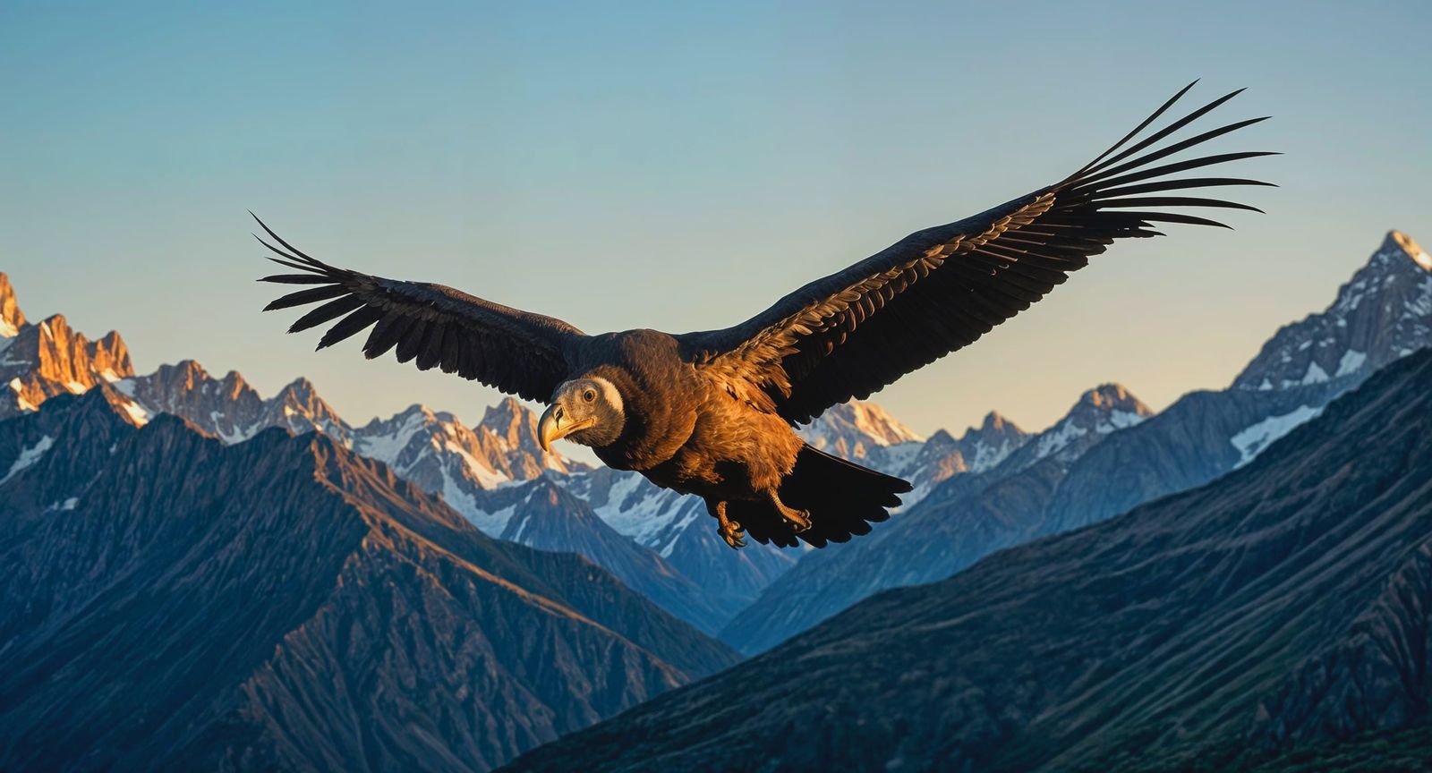Photorealistic Andean Condor in Flight