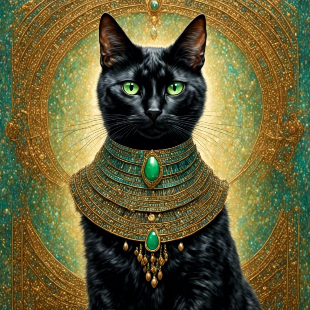 Egyptian Pharaoh Cat Portrait