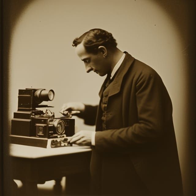 Joseph Nicéphore Niépce, inventing the first camera 1826, Ho...