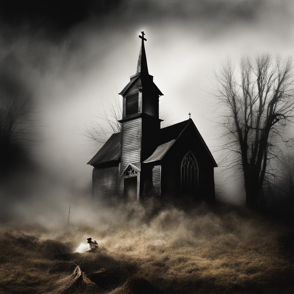 Stephen Gammell Style Church with Hole