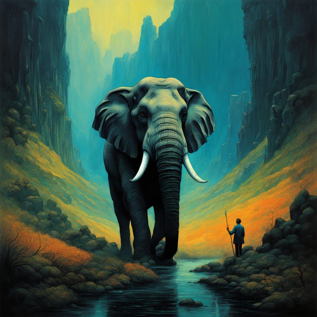 Majestic Prince Surrounded by Himalayan Foothills and a Mass...