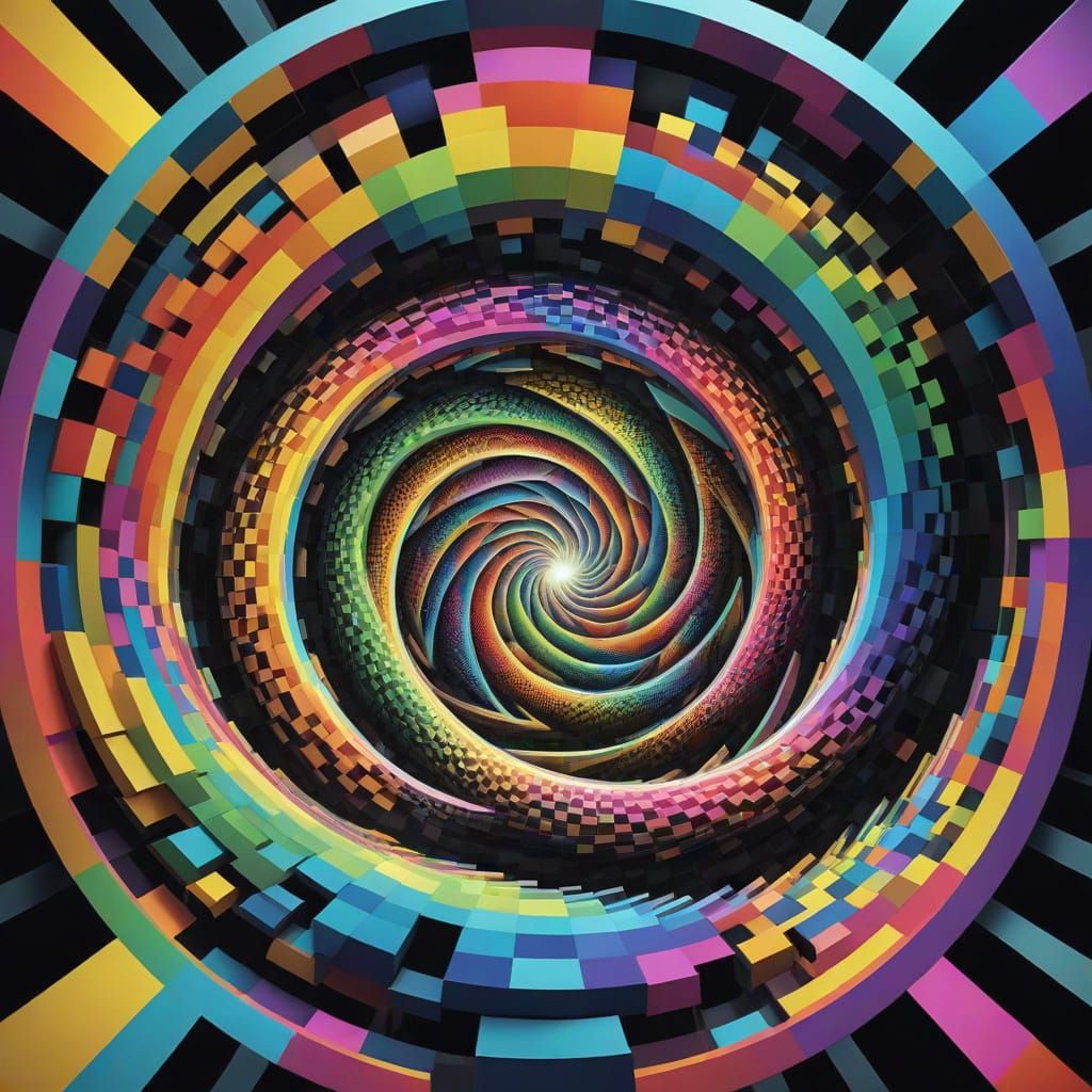 Ethereal Rainbow Vortex in Infinite Depth