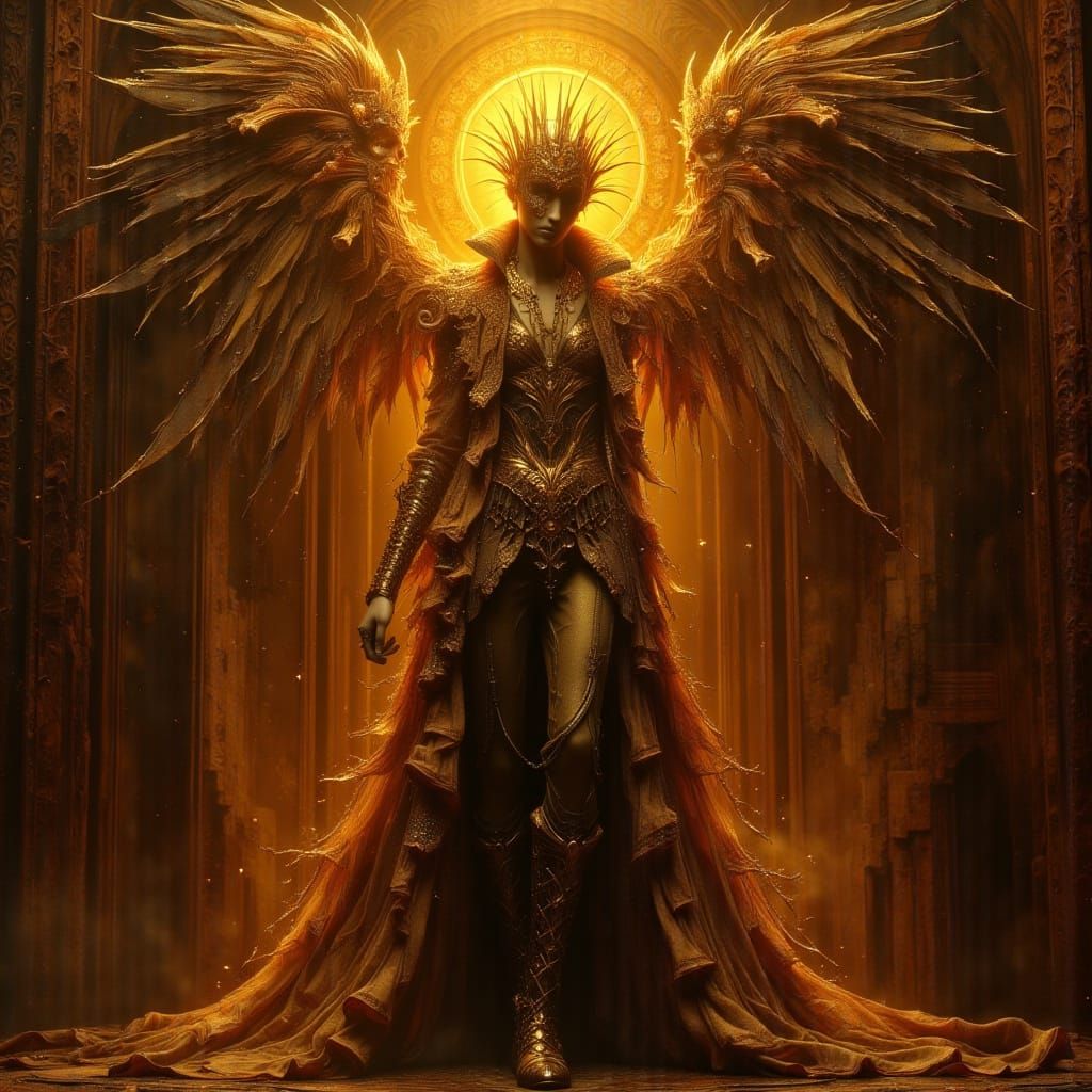 Regal Figure in Warm Golden Light