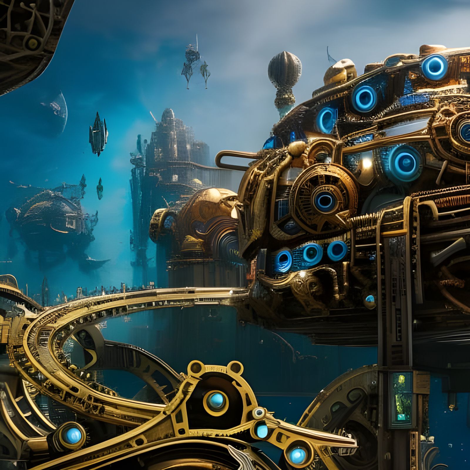 steampunk lost city of Atlantis