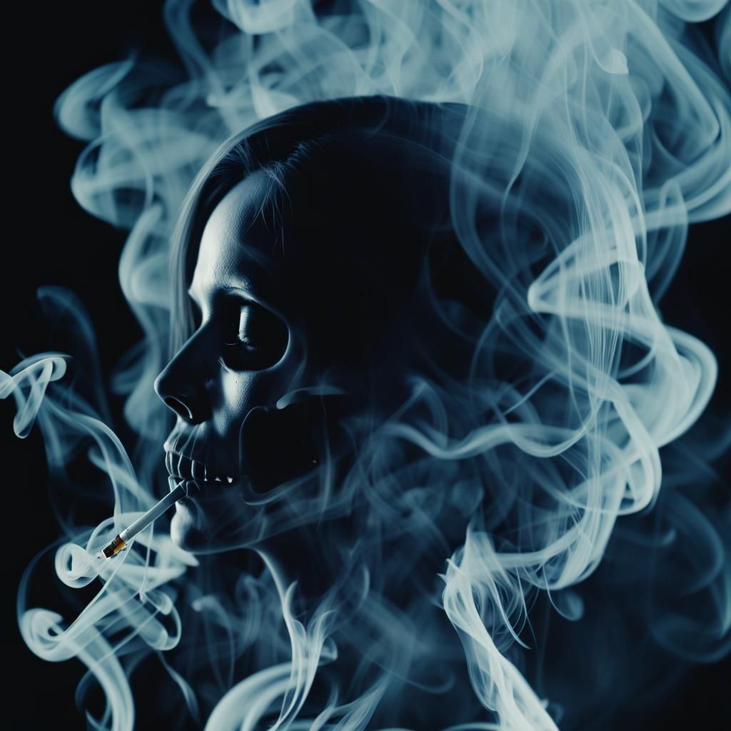 End of a Lit Cigarette