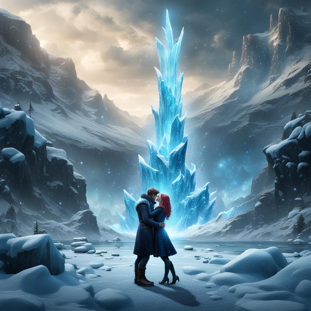 Killer Frost and Gambit Kiss in Iceland