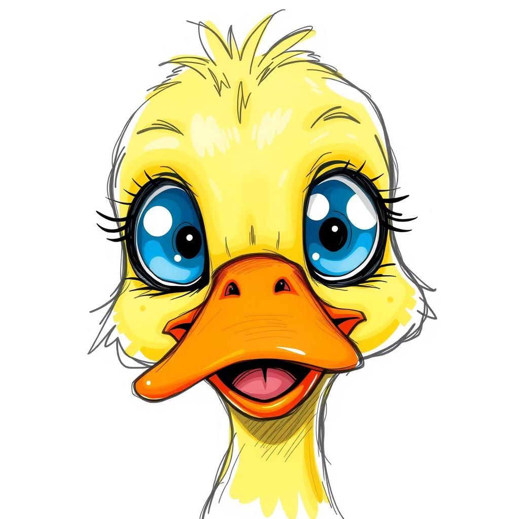 Chibi duck face