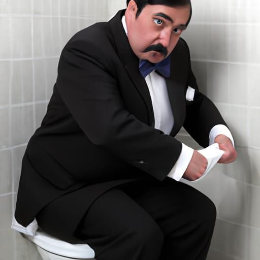 Paul Bearer on the Toilet