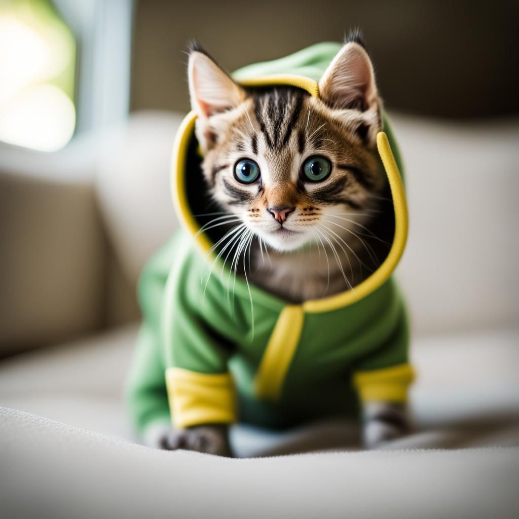 Kitten in Lizard Costume: Professional Photography