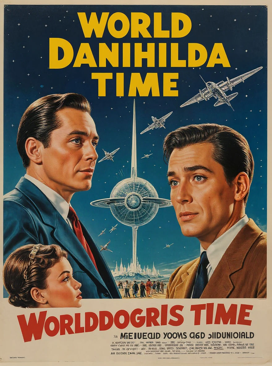 Retro 1950s Movie Poster: World Beyond Time