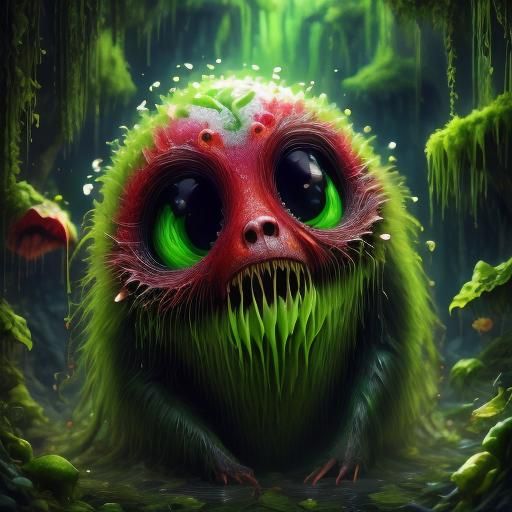 Giant Fanged Flytrap Oozing Poison