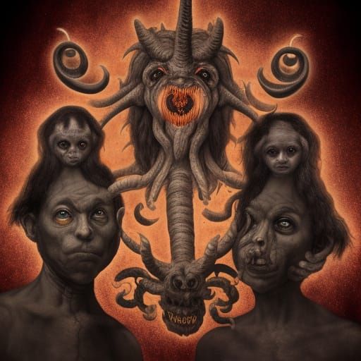 Lovecraft Monster family portrait