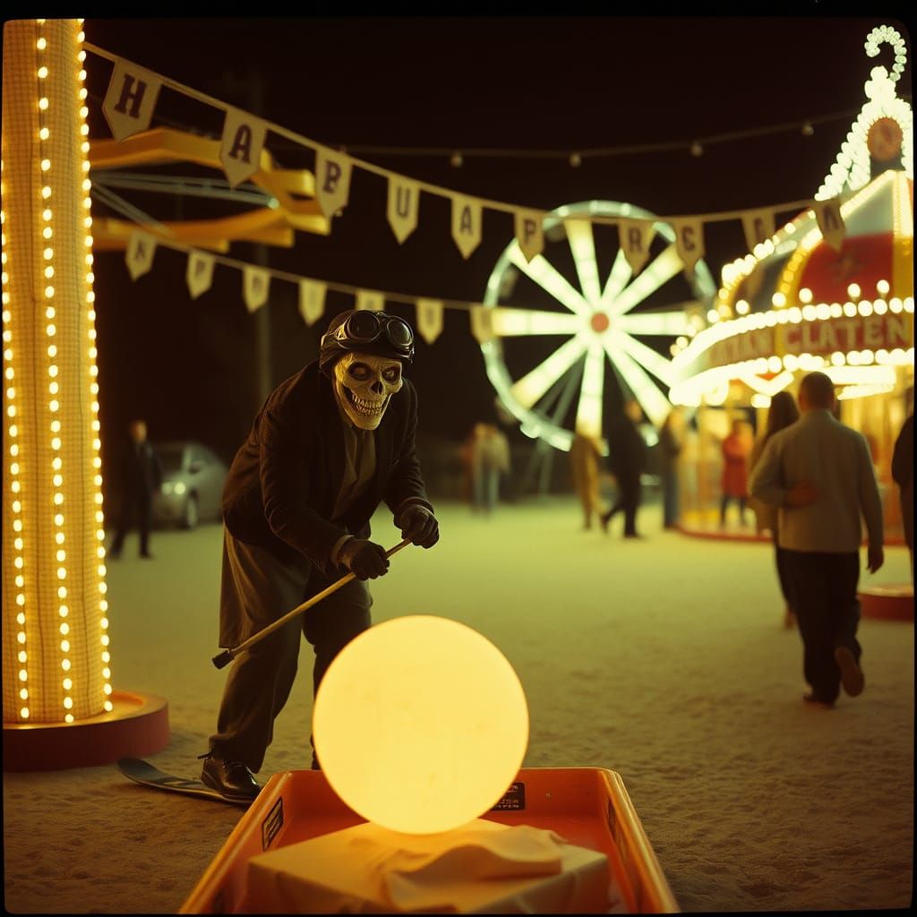 Ghoul Plays Ski Ball at Haunted Harvest Festival