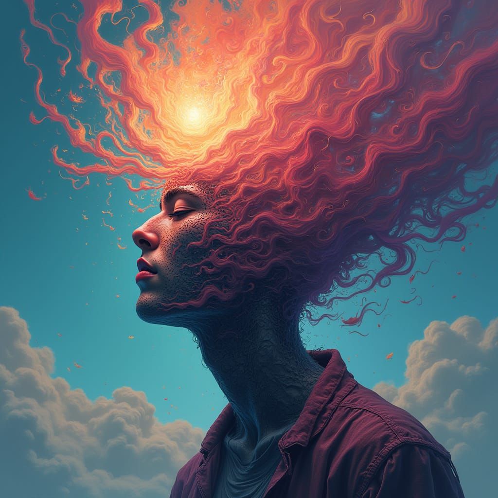 Dreamlike Surrealism of Overflowing Thoughts