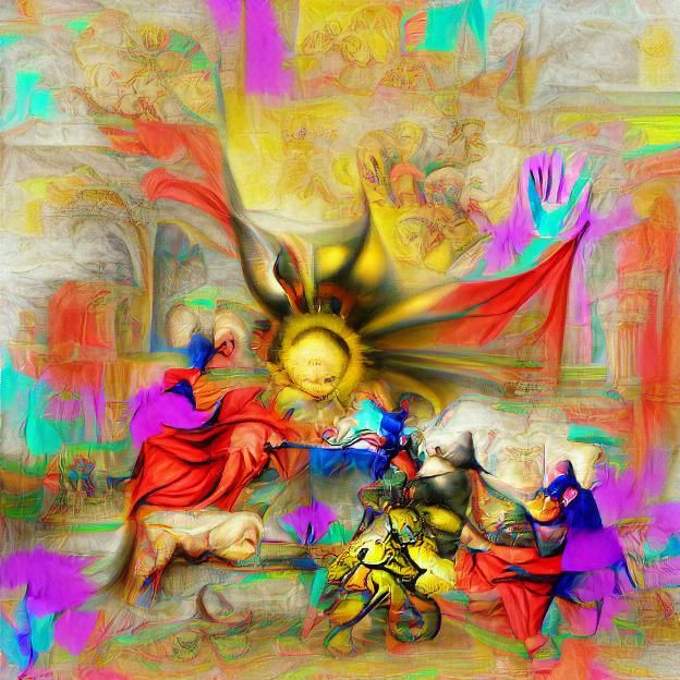 The God Hand: An AI-Generated Image