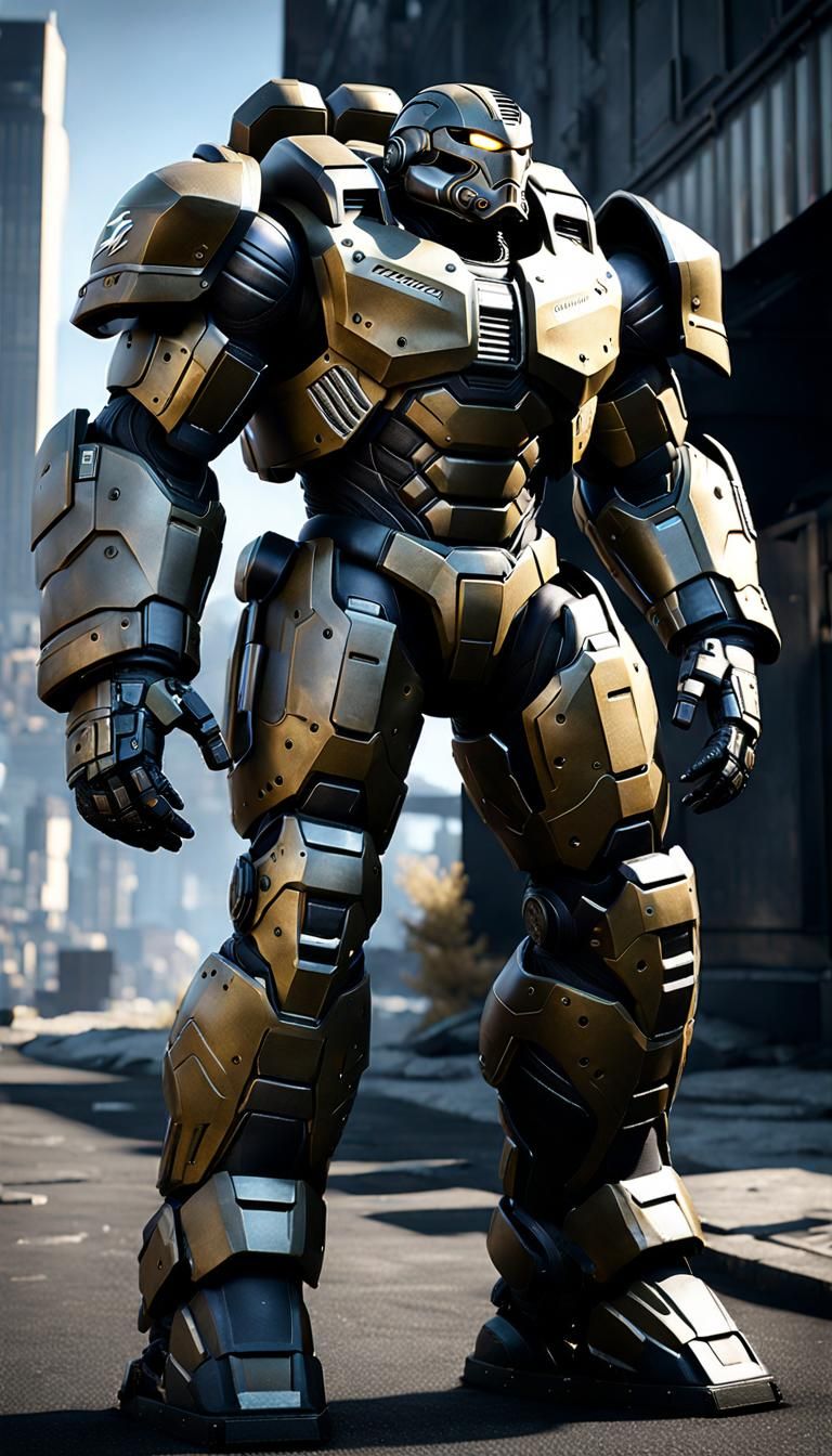 Non upload evolution: Fallout Style War Machine Power Armor