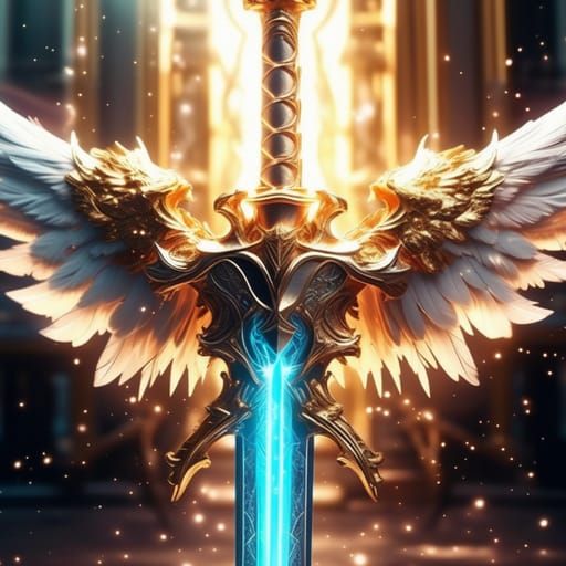 Angelic Blade Conceptual Illustration