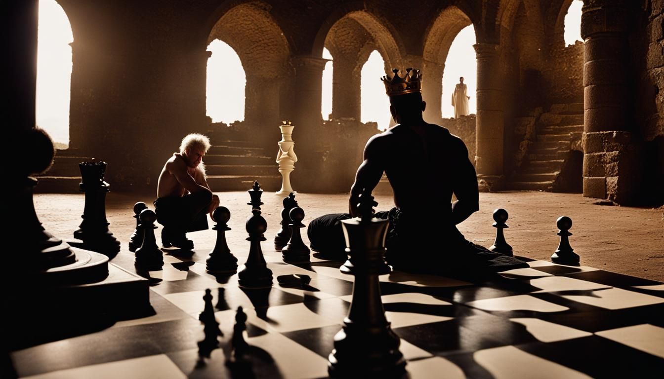 The white knight comes...send the pawn away