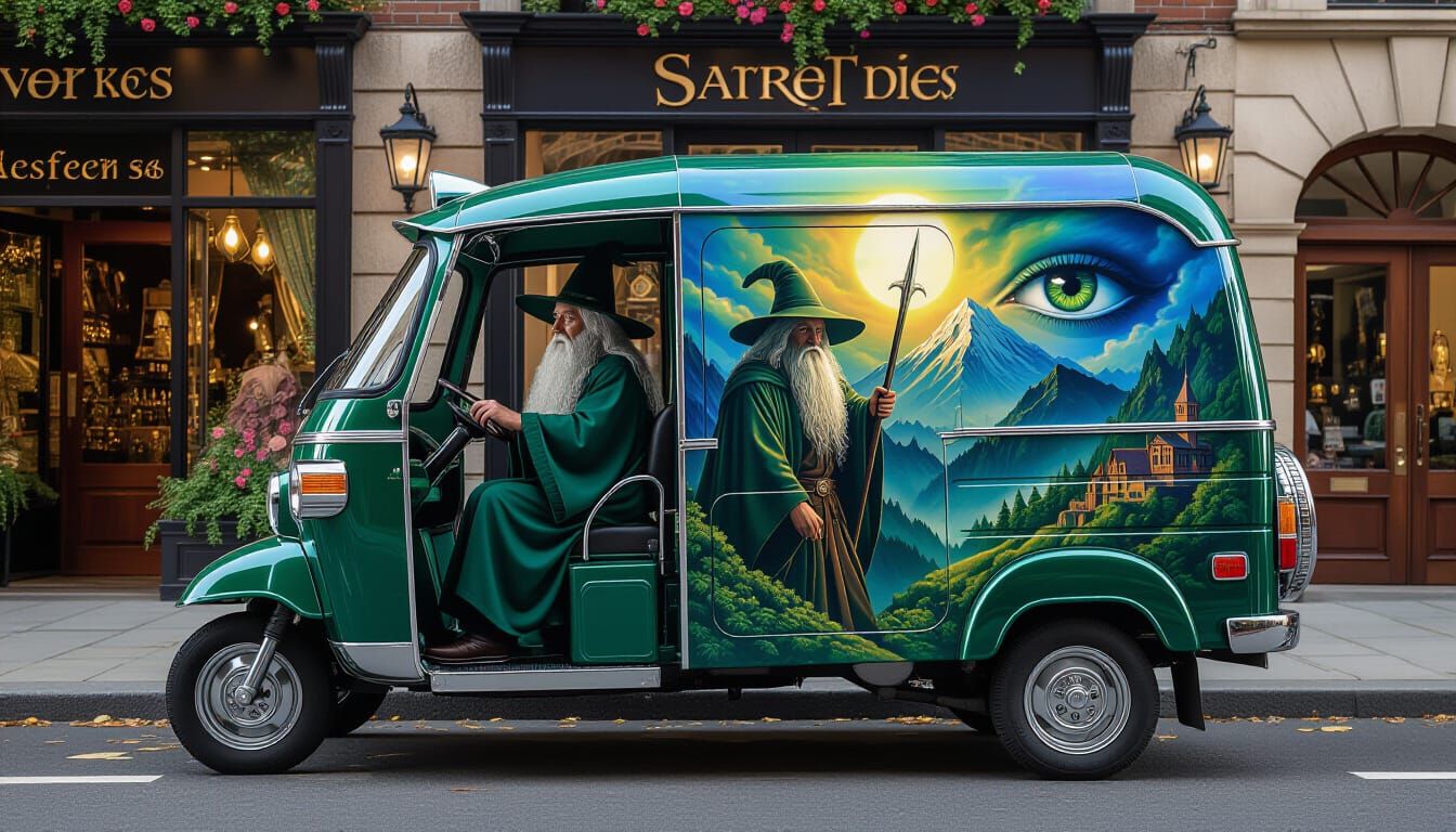 Gandalf's E-Rickshaw: A Lord of the Rings Ride