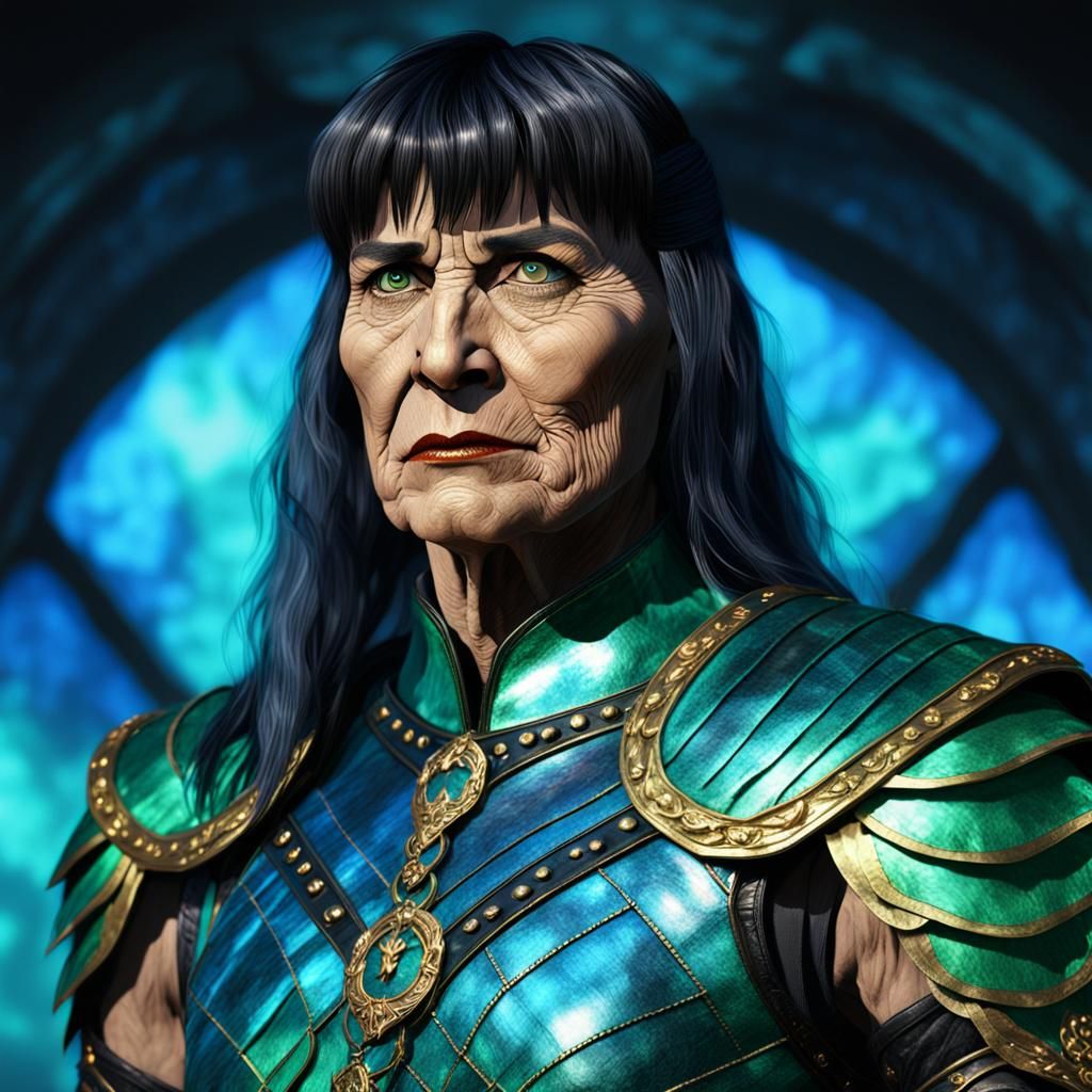 Xena Fantasy Concept Art in Unreal Engine 5 Style