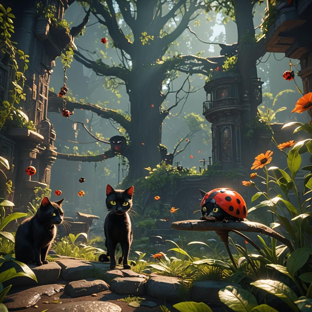 Ladybug and Black Cat: 3D Game Cinematic Graphics