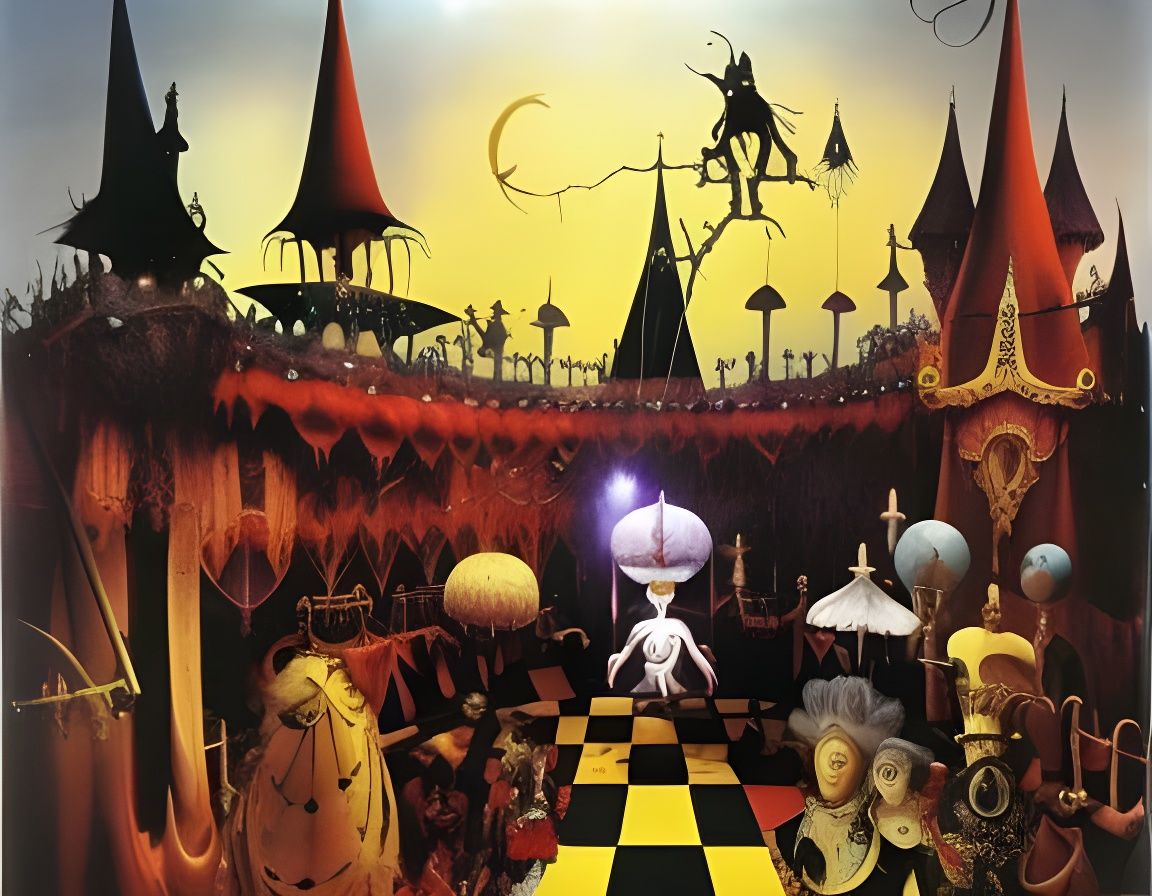 Gothic Steampunk Circus Fantasy with Clowns