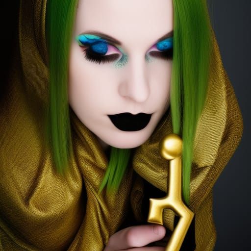 Goth Femme Fatale Portrait Photography in Studio