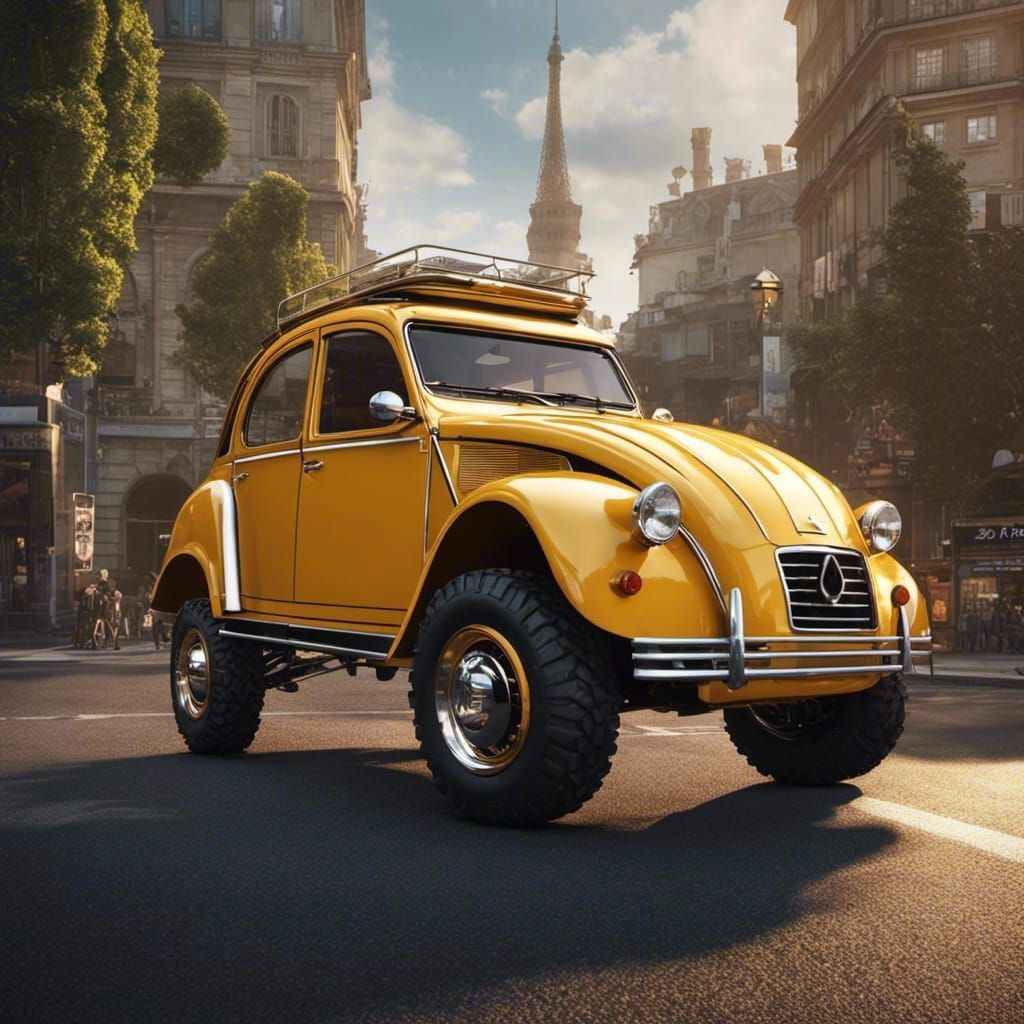 Citroën 2CV Monster truck in Paris 2.0