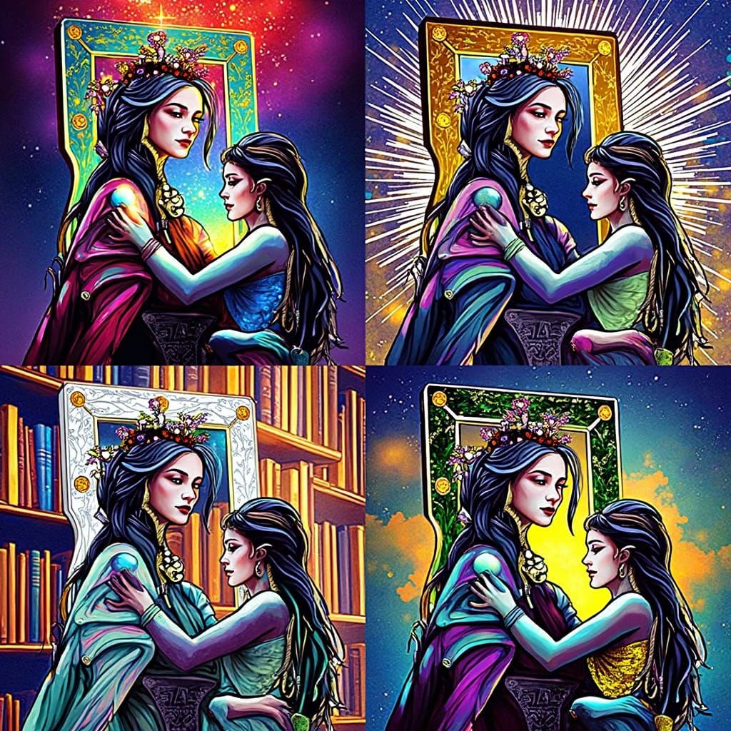 Ethereal Library of Whispers and Wonder