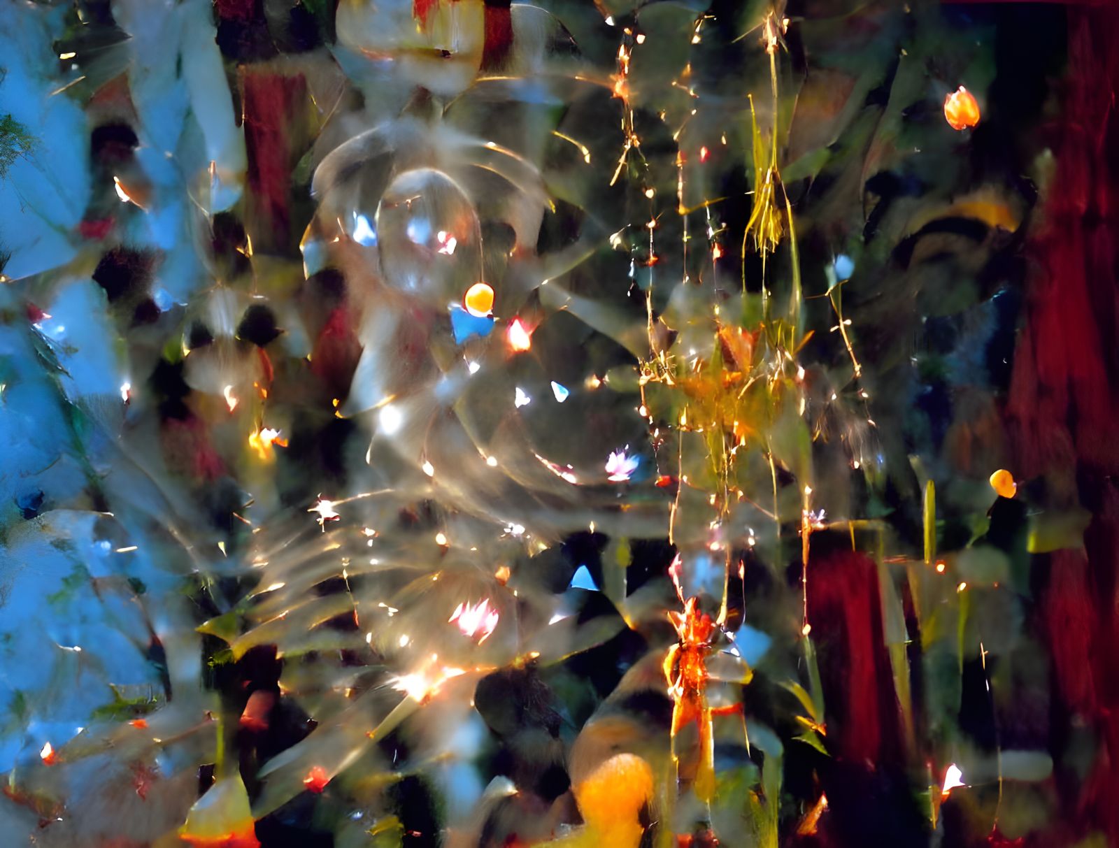 Monk Bathed in Light: Art Nouveau Style