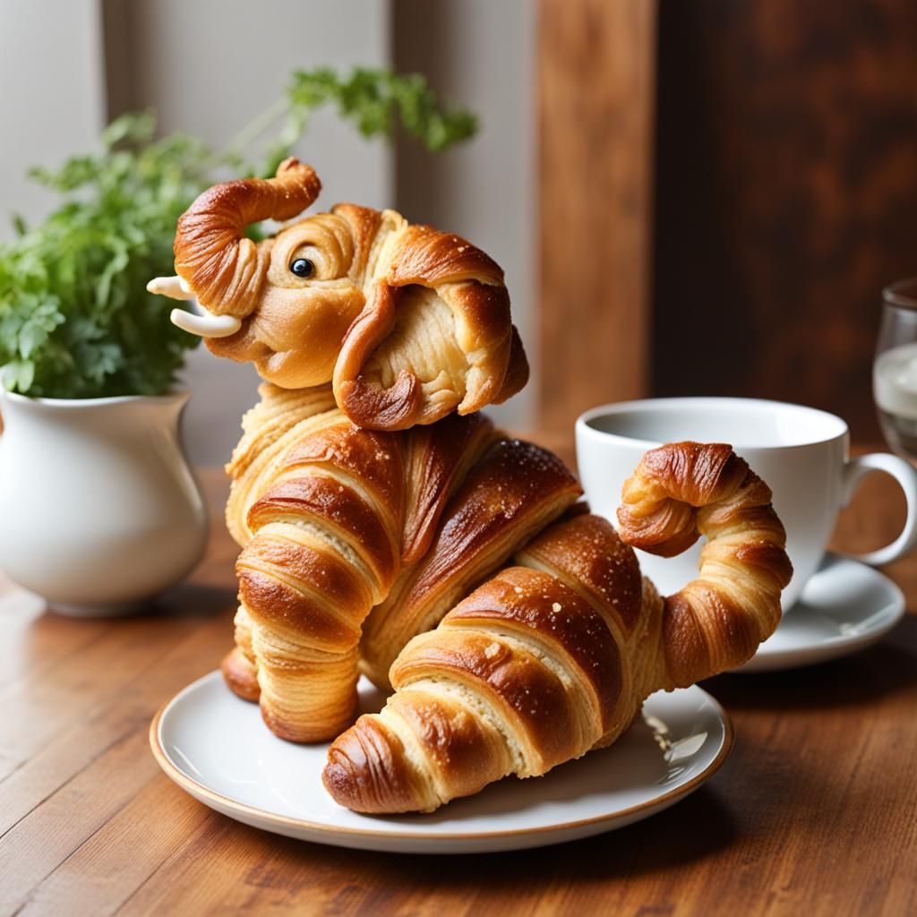 Croissant elephant