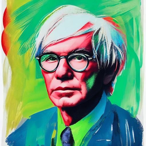 self portrait of andy warhol