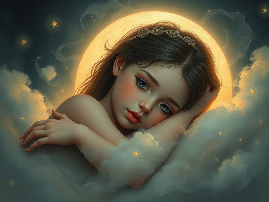 Mystical Portrait of Ruby in Dreamland