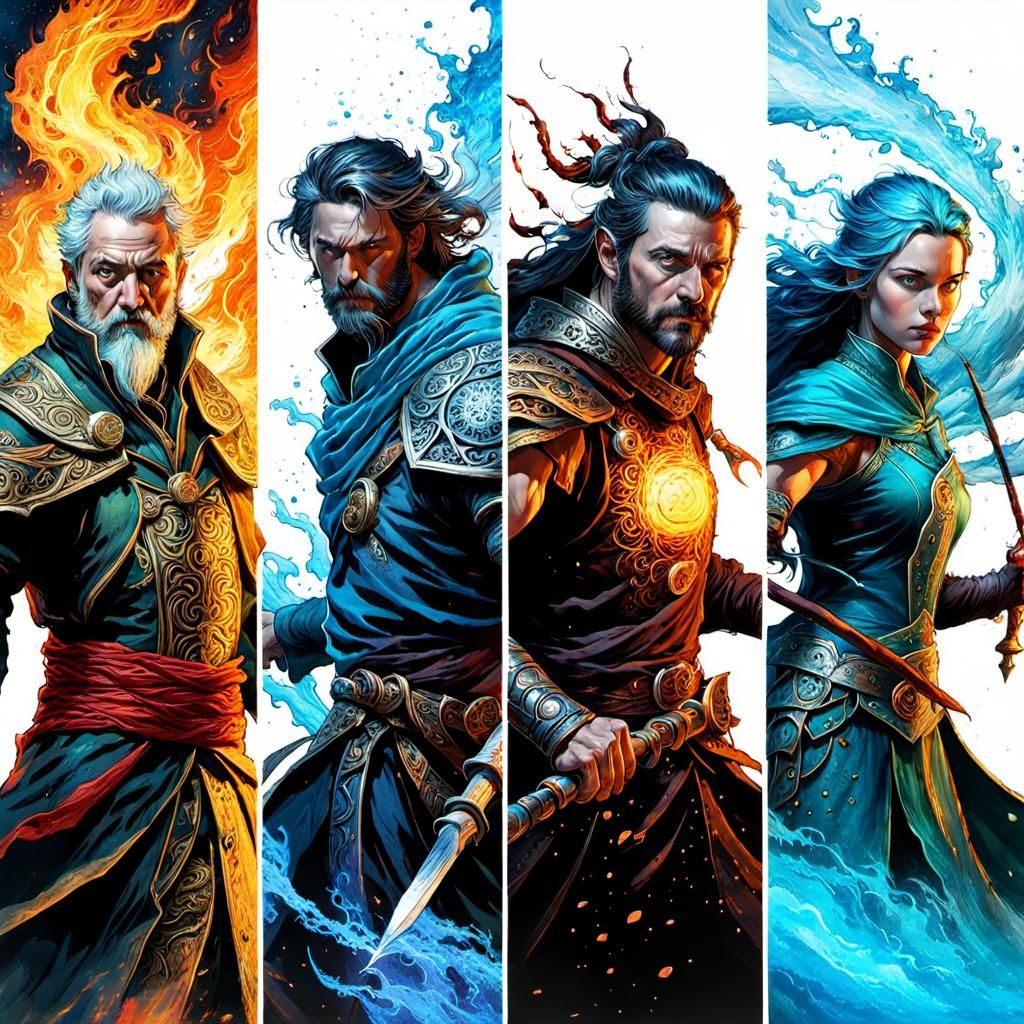 Elemental Wizards: Breathtaking HDR Portraits in 8K