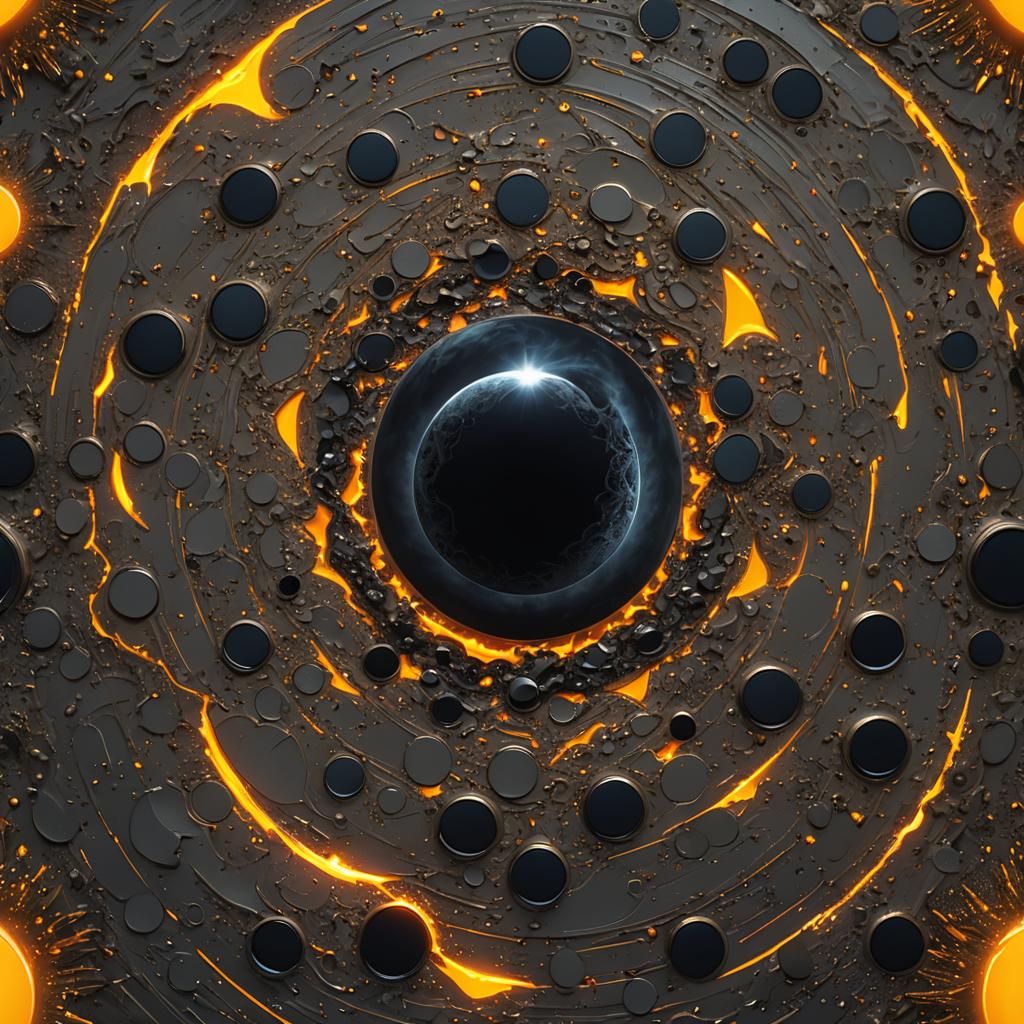 Hyperrealistic Geomagnetic Solar Eclipse Concept Art