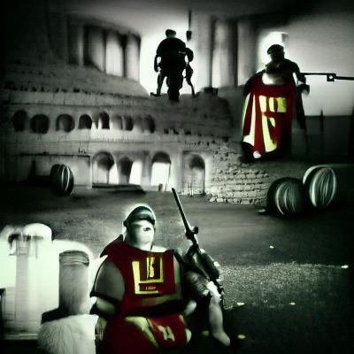 Roman Legion in Film Noir Style